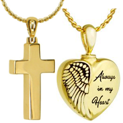 14 Karat Gold Cremation Jewelry