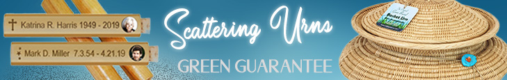 Scattering Urns Browse our collection of earth-friendly scattering urns, plus our Peaceful Pillow water burial urns.