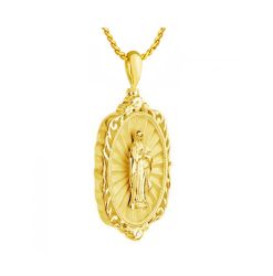 Guadalupe 10KT or 14KT Gold Filigree Cremation Jewelry Urn - SHIPS NOW