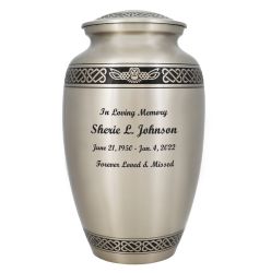 Flying Owl Celtic Adult Cremation Urn Tribute Wreath™ - Pro Diamond Engraving