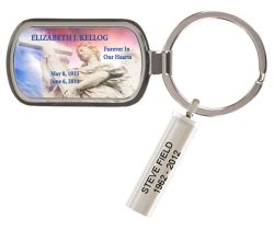 Custom Made Angel of Passage Keychain Keepsake