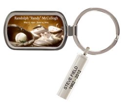 Baseball Mitt & Cleats Keychain Urn