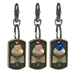 Basketball Dog Tag Heart Key Chain Urn