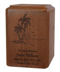 Palm Tree Beach Urn