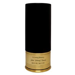 Black Shotgun Shell Medium Urn - Holds Half of an Adult's Ashes