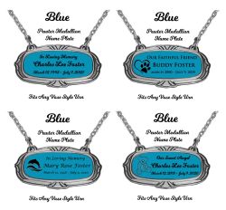Brass Memorial Medallion Name Plates - Birth & Passing Stone Option