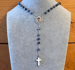 Our Father Crosses Photo Rosary Necklace Urn