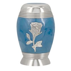 Blue Rose Mini Urn - Engraving Option - Unique  and Lasting Memorial Keepsake
