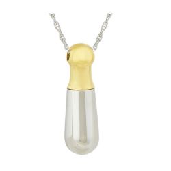Bowling Pin Ash Urn Pendant