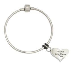 My Dad Love Always Bangle Bracelet Urn