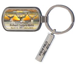 Buck Sunset Keychain Urn