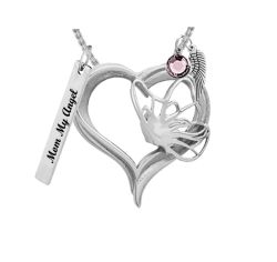 Butterfly Spirit Heart Jewelry Ash Urn - Love Charms® Option