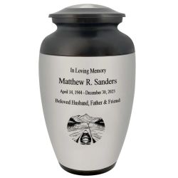 Canoe Adult Cremation Urn - Memorial Water Canoeing Urn - Tribute Wreath™ - Pro Personalization - Burial Vault Option