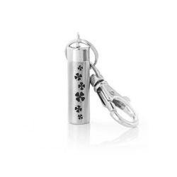 Clover Cylinder Key Chain Urn 