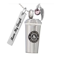 Crystal Shoe Cremation Jewelry Urn - Love Charms Option