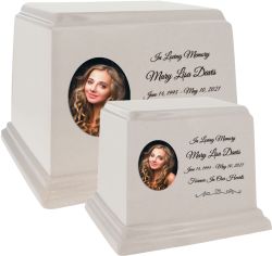 Coming Home White Granite Adult Urn