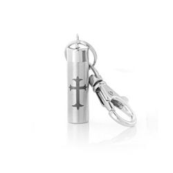 Cross Key Chain Keepsake Urn 