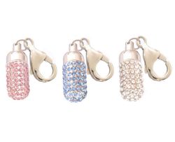 Crystal Cylinder Keychain Urns
