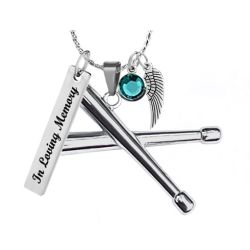 Drumsticks Stainless Pendant Urn - Love Charms™ Option