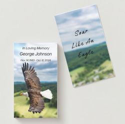 Eagle In Flight Memorial Cards - Funeral  Cards - Celebration of Life Cards