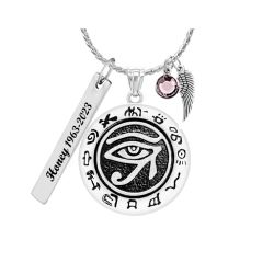 Eye of Ra Cremation Ash Pendant Urn - Love Charms® Option