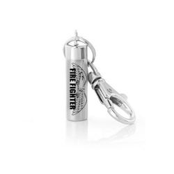 FIRE FIGHTER Cylinder Eagle Keychain Urn