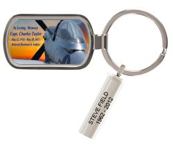 Customized P-51 Mustang Memorial Keychain Keepsake