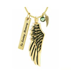 Golden Wing Ash Urn - Love Charms™ Option