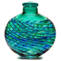 Incredible Green Earth Mosaic Glass Adult (SOLD OUT) or Medium Urn - Personalization Option - Made in USA