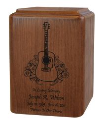 Custom Wood Guitar Urn