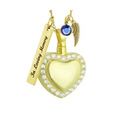 Heart Of Gold Pendant Urn - Love Charms® Option 