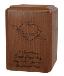 Banner of Love Heart Urn