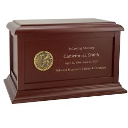 Hockey Goalie Birch Cremation Urn