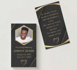 If Tears Photo Memorial Cards - Funeral Cards - Celebration of Life Cards