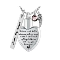 If Tears Could Build A Stairway Jewelry Pendant Urn - Love Charms® Option