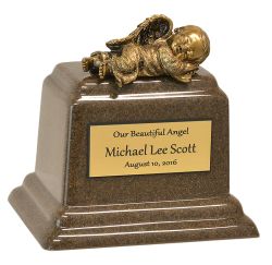 In God's Hands© Chocolate Marble Urn