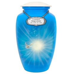 Into The Light Cremation Urn - Tribute Wreath™ - Pro Sand Carved Engraving