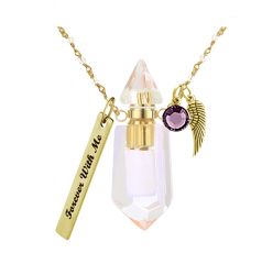 Iridescent Crystal Ash Necklace Urn - Love Charms® Option