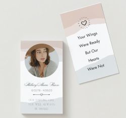 Journey Photo Memorial Cards - Funeral Cards - Celebration of Life Cards