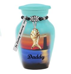 Ocean Lighthouse Keepsake Urn - Love Charms Options