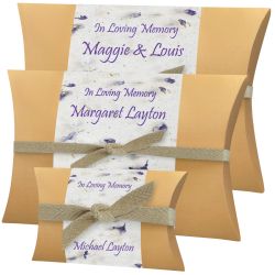 Lilac Peaceful Pillow® Water Burial Cremation Urn - Biodegradable Burial At Sea Urn - Wide River Urn