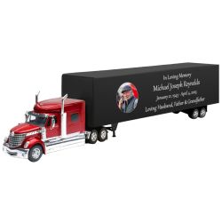 Trailer Cremation Urn & International LoneStar Red Truck Décor