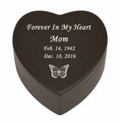Butterfly Wood Keepsake Urn