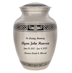 Flying Owl Child Urn Tribute Wreath™ - Pro Diamond Engraving