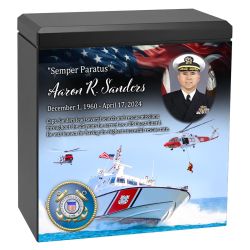 US Coast Guard Remembrance Cremation Adult Photo Urn