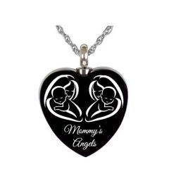 Mommy's Angel Twin Pendant Urn