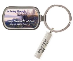 Moose At Sunrise Keychain Urn