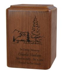 Mountain Scene Urn