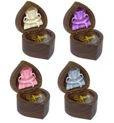 Walnut Heart Music Box Keepsake Urn - My Heart Will Go On