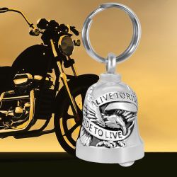 Live To Ride - Ride To Live Motorcycle Bell Urn - Engraving Available